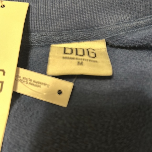 BDG Urban Outfitters Navy Marin Zip Up Sweatshirt Size Medium - Picture 7 of 8